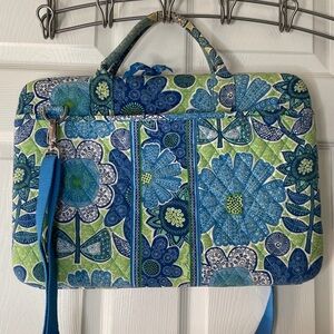 Vera Bradley Floral Quilted Laptop Bag With Shoulder Strap